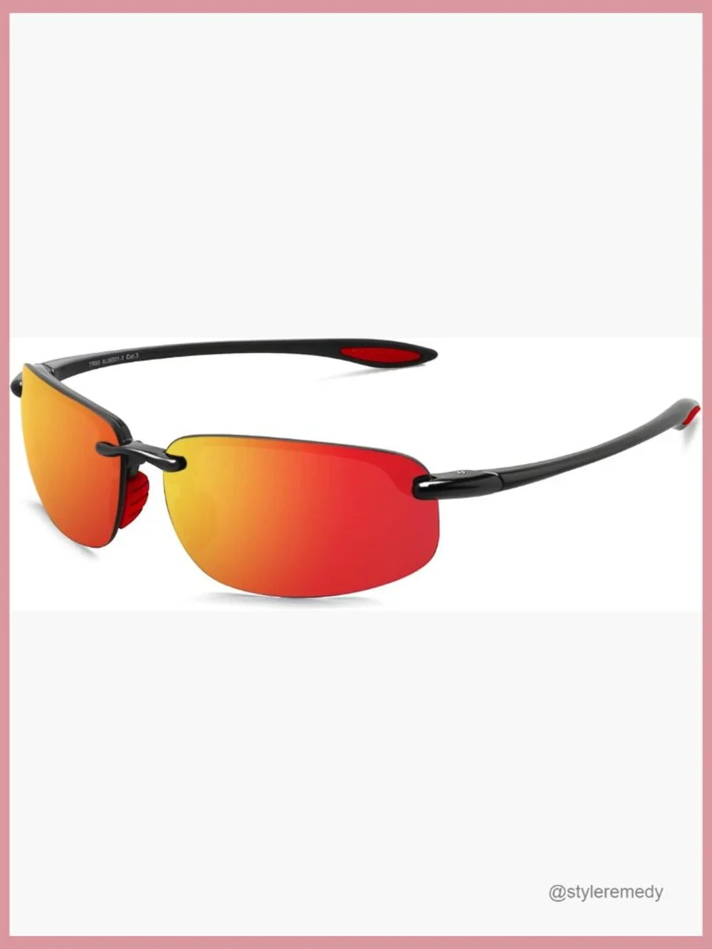 TR90 Rimless Sports Sunglasses for Running Fishing Driving Baseball